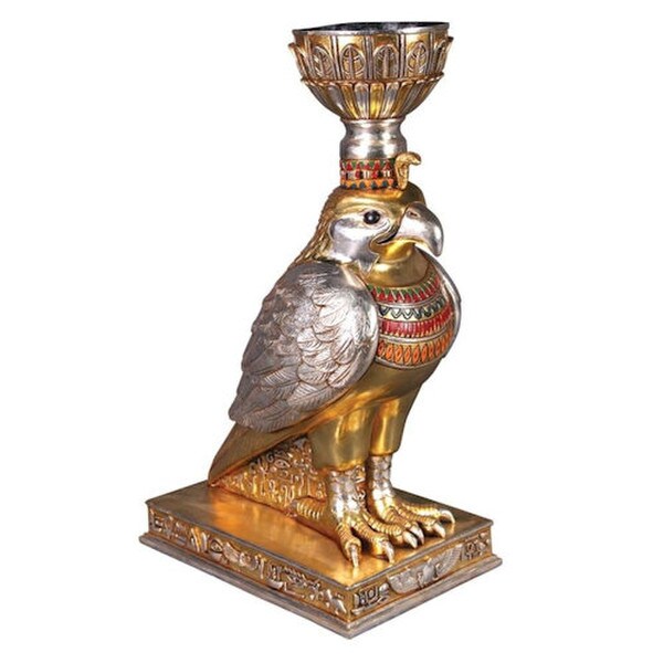 Horus Egyptian Winged Falcon Sculptural Urn tribute to ancient deity